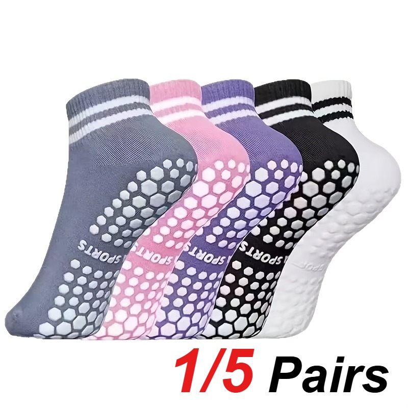 Pilates & Yoga Vida - 1/5 paar siliconen antislip pilates yogasokken