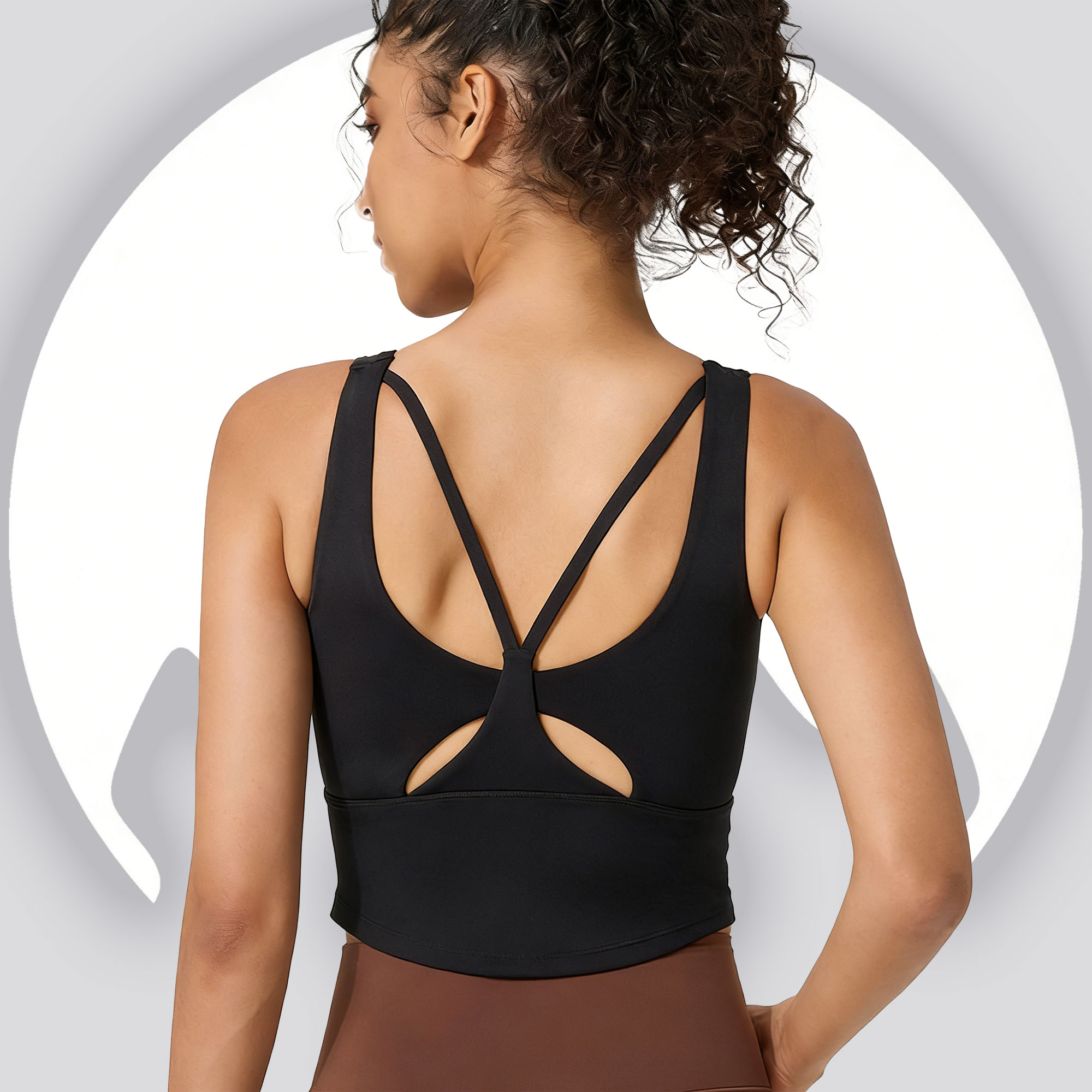 Yoga sportbeha met vaste cups  - Pilate Yoga Workout recensie en prijs